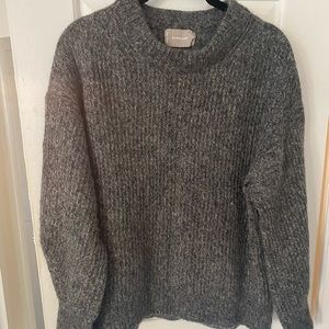 Everlane alpaca crew charcoal grey M